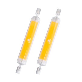 KIMROO 15W 118mm R7S LED Bulbs(2 Pack) 150W Halogen Equivalent J-Type 120V Dimmable T3 R7s Base Double Ended Flood Light 6000K Daylight White for Landscape Light (White)