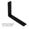 NEODROP 8-Pack 12 Inch Heavy Duty Shelf Brackets, Premium Floating