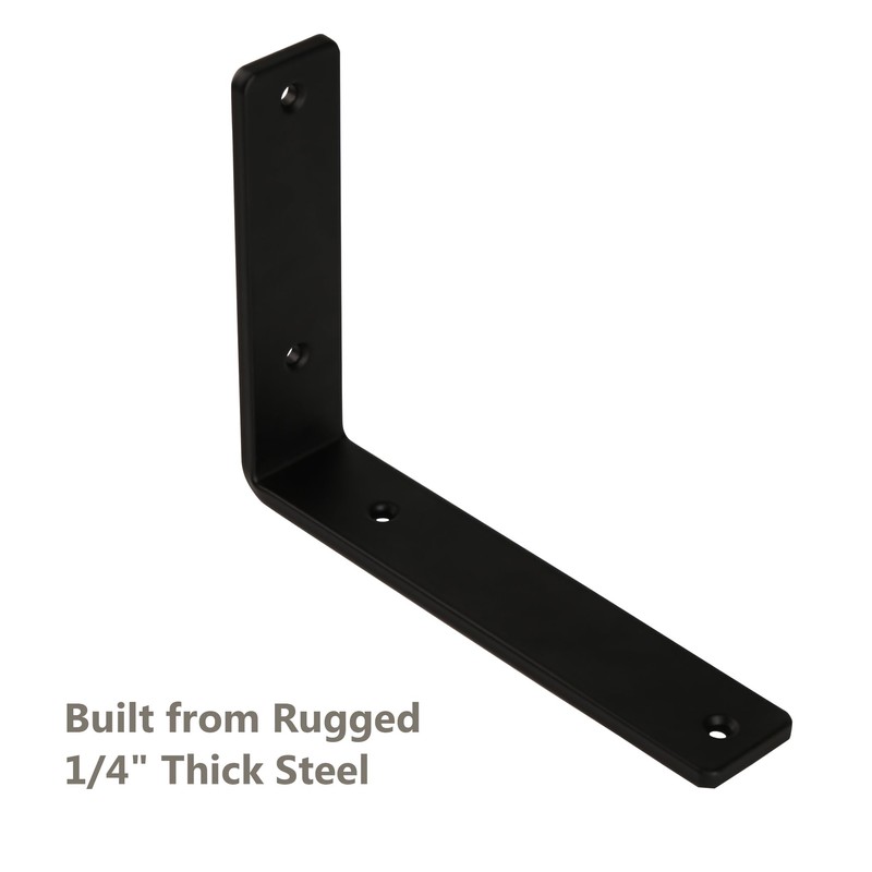 NEODROP 8-Pack 12 Inch Heavy Duty Shelf Brackets, Premium Floating