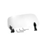 Partuto 37cm Motorcycle Windshield Motorcycle Wind Deflector Clear Lens Adjustable