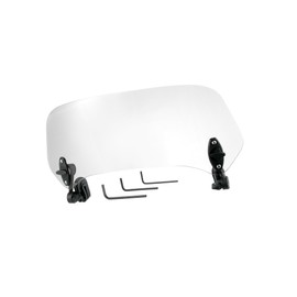 Partuto 37cm Motorcycle Windshield Motorcycle Wind Deflector Clear Lens Adjustable Clip Windshield Extension Universal Fit for Most Motorcycle Scooter Replacement