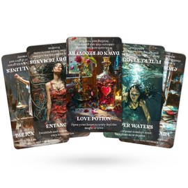 DPEHAKMK Clarifying Love Situations Oracle Cards, Twin Flames Soulmates Relationship Romance Love Messages Oracle Deck, Shadow Work Oracle Deck