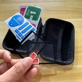 2PCS Screen Protector Compatible with GKD Pixel 2 Console [Tempered Glass with Black Edge ], And A Storage Protective Case/Bag for GKD Pixel2 Handheld