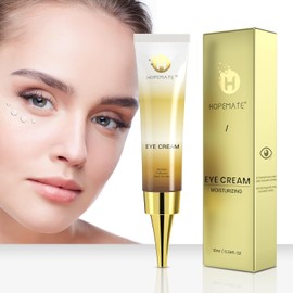 HOPEMATE Eye Cream for Dark Circles, Puffiness, and Wrinkles, Improves and Firms eye Skin for Youthful, Refreshed Eyes-Pure Natural Material Extraction