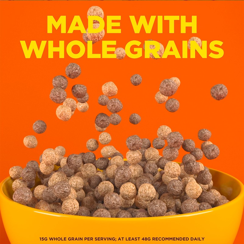 REESE'S PUFFS Chocolatey Peanut Butter Cereal, Kid Breakfast Cereal Bag,