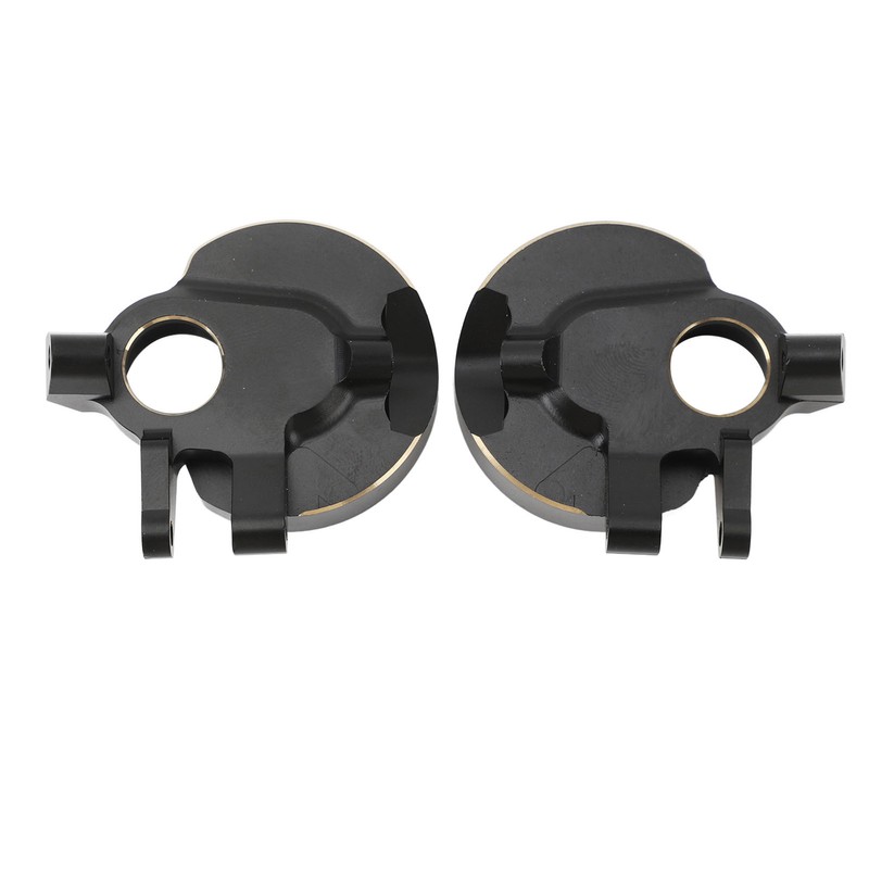 2Pcs RC Steering Knuckles Black Coated Brass Front Steering Knuckles