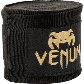 VENUM Kontact, Bendaggi da Boxe Unisex, Nero/Oro, 4 m