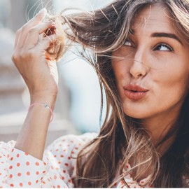 Jewellbox Girls Genuine Leather Charm Bracelet, Charm Bracelets for Womens, Sterling Silver Barrel Clasp, Pink, Size 20cm/7.9in