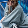 MyStilo 100% Recycled Cotton Hammam Towel (Petrol Blue)