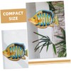 Ipetboom 2Pcs Metal Fish Wall Decor Vibrant Iron Fish Wall