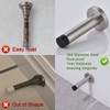 JQK Door Stopper, 304 Stainless Steel Thicken 1mm Sound Dampening