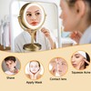 Cavoli 8.5 inch LED Makeup Mirror with 10X Magnification, Three