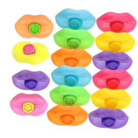 Toyvian Pack of 20 Sports Whistles Funny Plastic Lips Shape Children's Gifts Music Toy Children Outdoor Play Set Toy Whistles Lip Pipes Children's Whistles Made of