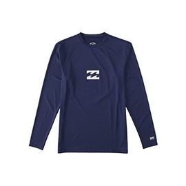 Billabong Men's Standard Classic Long Sleeve Loose Fit Rashguard, Navy Wave, Small
