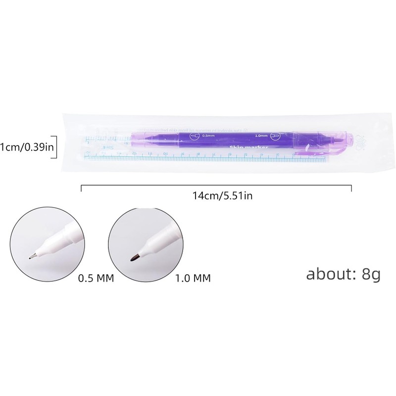 Rotulador de cejas resistente agua, 10 Uds, posicionamiento de maquillaje