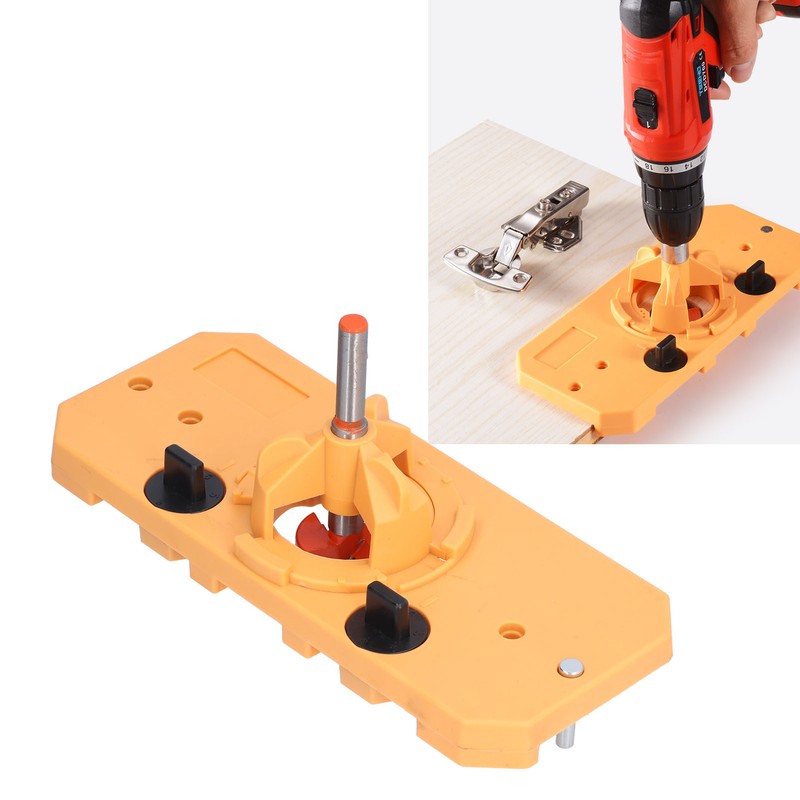 Woodworking Hinge Hole Puncher Cabinet Door Hinge Hole Opener 35mm