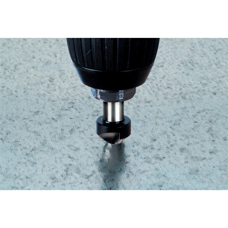 wolfcraft Conical Countersink, HSS, Ø 12 mm, Round Shank I