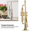 Miniature Trumpet Model High Simulation Mini Musical Instrument for Home