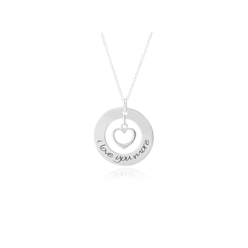 I Love You More Necklace // Sterling Silver Necklace //