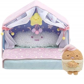 San-X MY39601 Sumikko Gurashi Sumikko House Bed, Size (H x W x D): Approx. 5.9 x 6.7 x 4.7 inches (15 x 17 x 12 cm)