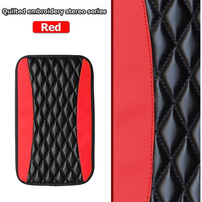CGEAMDY Car Armrest Cushion Leather Waterproof for Most Cars, Vans