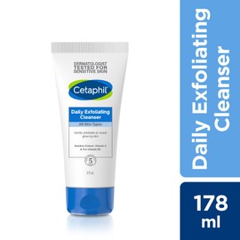 Cetaphil Daily Exfoliating Cleanser 178ml | Gentle Face Wash for Smooth, Clear & Healthy Looking Skin Care
