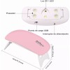 Zakulu Lámpara Secadora De Uñas Uv Led Portatil Kits De