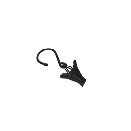 Gardinia Rope Clips for Rope Tensioning Fittings, for Hanging Curtains and Curtains, Sturdy, Pack of 20, Metal, Matt Black