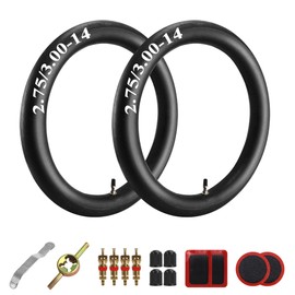 TD naturalaw 90/100-14 3.00-14 "Inch Rear Tyres and Inner Tube with bent valve for Pit Professional Off-Road Vehicle Off-Road Motorcycle Heavy Duty with tool 2PCS
