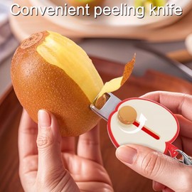 2025 Vegetable Fruit Carrot Cucumber Peeler for Kitchen Multifunctional Retractable Vegetable Peeler Kitchen Gadgets Folding Stainless Steel Fruit Cutter For Travel Picnics （2PCS）