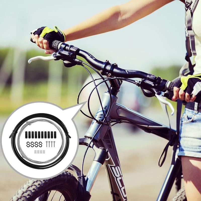 Bicycle Shift Cable Set, Universal Bicycle Shift Cable for Mountain