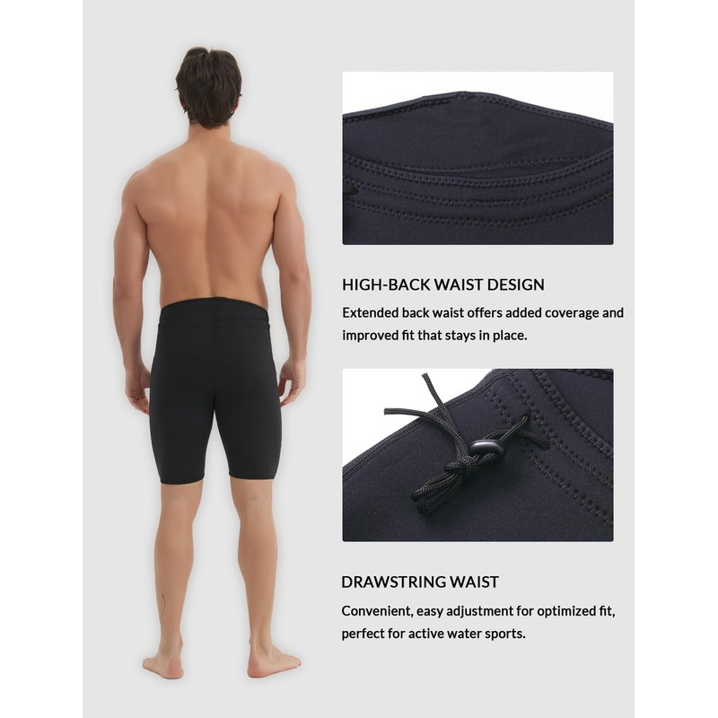 Lemorecn Wetsuits Pants Shorts 3mm Neoprene Canoeing Swimming Pants(UK1035-2XL)