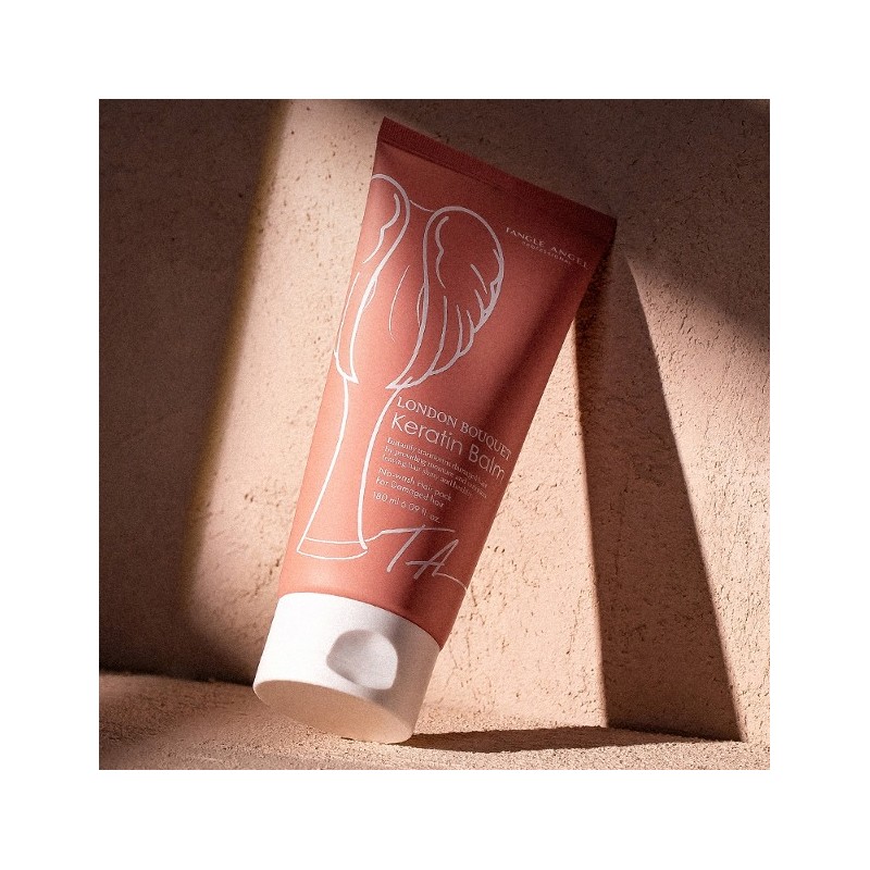 탱글엔젤 런던부케 케라틴 밤 극손상 단백질 노워시 헤어팩, 180ml, 1개