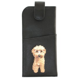 Mala Leather Coco's Glasses Collection Leather Glasses Case 5205_12 Black, black