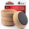 Rubber Base Castor Cups 4 PCS Ø60mm X-Protector – Furniture