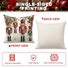 FUYUCHEN Merry Christmas Pillow Covers 18x18 Inch Joy Christmas Nutcracker