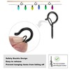 PlusRoc 60 Pack Christmas Light Hooks for Outdoor Seasonal Lighting