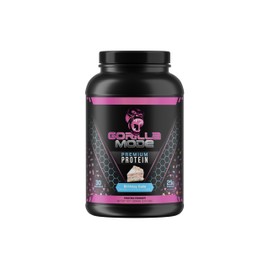 Gorilla Mind Gorilla Mind Premium Whey Protein - Birthday Cake, 25 Grams of Whey Protein Isolate & Concentrate,Recover and Build Muscle (30 Servings)