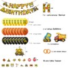 Construction Birthday Party Balloons Supplies, 39pcs Excavator Foil Balloons Construction