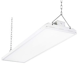 Hykolity 2 Pack 4FT LED Linear High Bay Shop Light, 250W LED Shop Light, 31250lm 125LM/W, 100-277V, 0-10V Dim, 5000K Daylight Linear Hanging Light for Warehouse Workshops, UL Listed, 5 Years Warranty