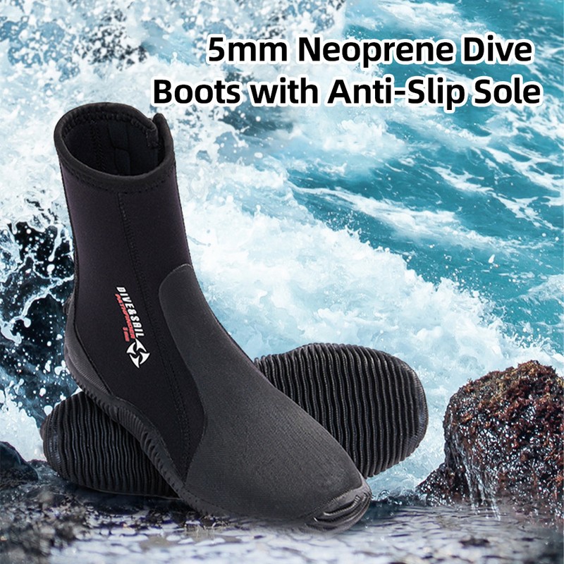 Neoprene Dive Boots Anti-slip Surf Booties Scuba Diving Boots for