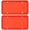 Silicone License Plate Frame, Premium Grade Universal Car Plate Frame,
