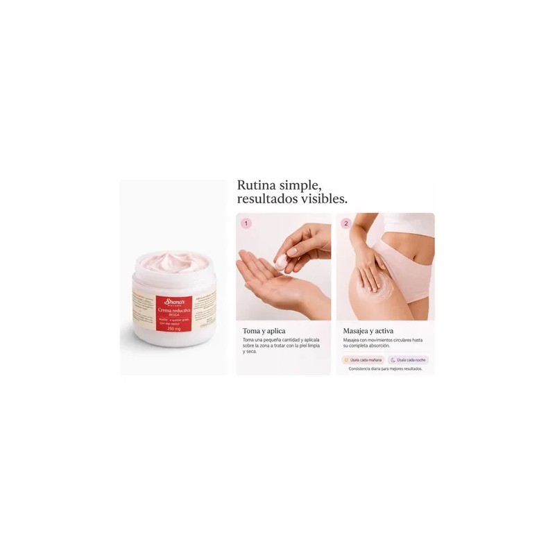 Crema Rosa Reductor De Panza Shanas Anti Estrias Quema Grasa