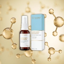 Loción Capilar Revitalizante 30ml – Tratamiento Anticaída para Cabello, Barba y Cejas con Biotina, Cafeína y Niacinamida, Estimula el Crecimiento y Nu