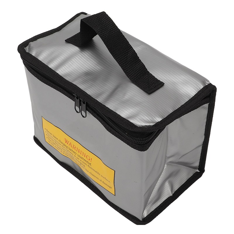 3Pcs Lipo Battery Safe Bag Fireproof Explosionproof Large Capacity Storage
