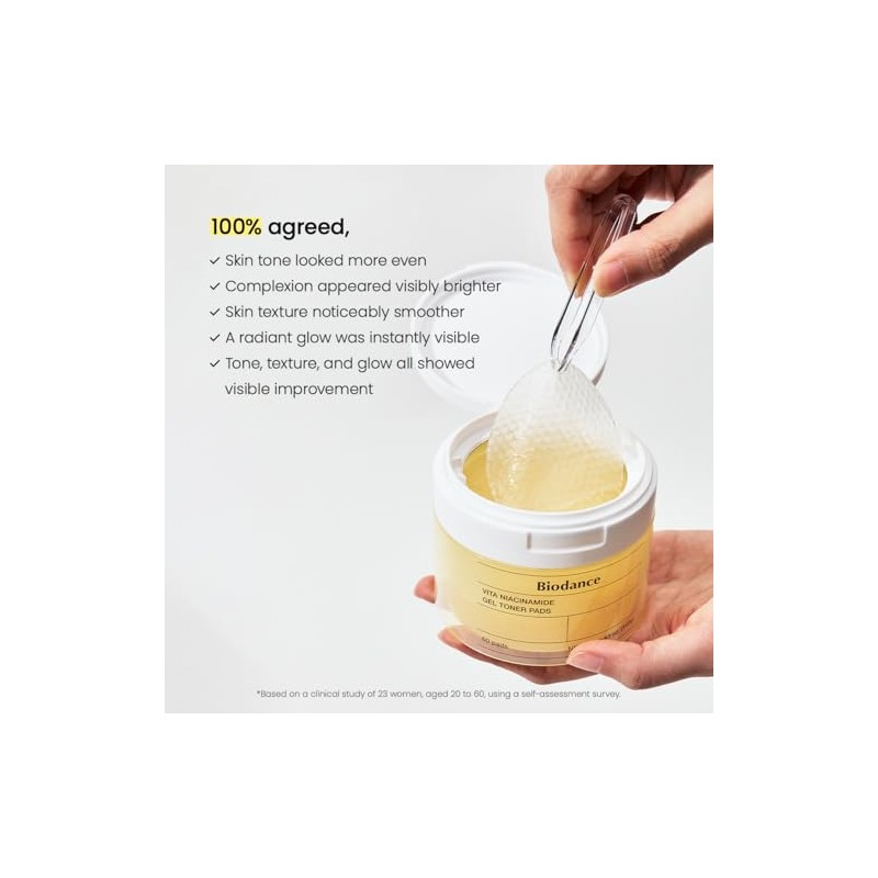 [Biodance] Vita Niacinamide Gel Toner Pads 60Pads