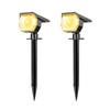 Peasur 2 Pack Solar Spot Lights Outdoor, Solar Spotlights Outdoor
