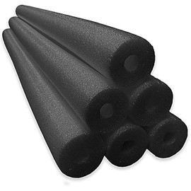6 Pack Jumbo Swimming Pool Noodle Foam Multi-Purpose -Black