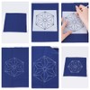 FREEBLOSS 12Pcs 5.5 * 5.5inch Plastic Sashiko Stencils Drawing Stencils