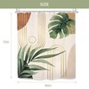Glawry Boho Sage Green Shower Curtain 60Wx72L Inches, Abstract Bohemian